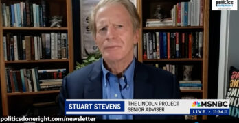 HOLD YOUR HORSES: Fmr GOP operative Stuart Stevens thinks Biden will win larger than the 2020 margin