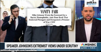 Speaker of the House Mike Johnson exposed as the behind-the-scene dangerous theocrat