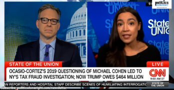 AOC shuts down Tapper about Trump's unequal treatment: He's 'unethical' & 'prone to criminality.