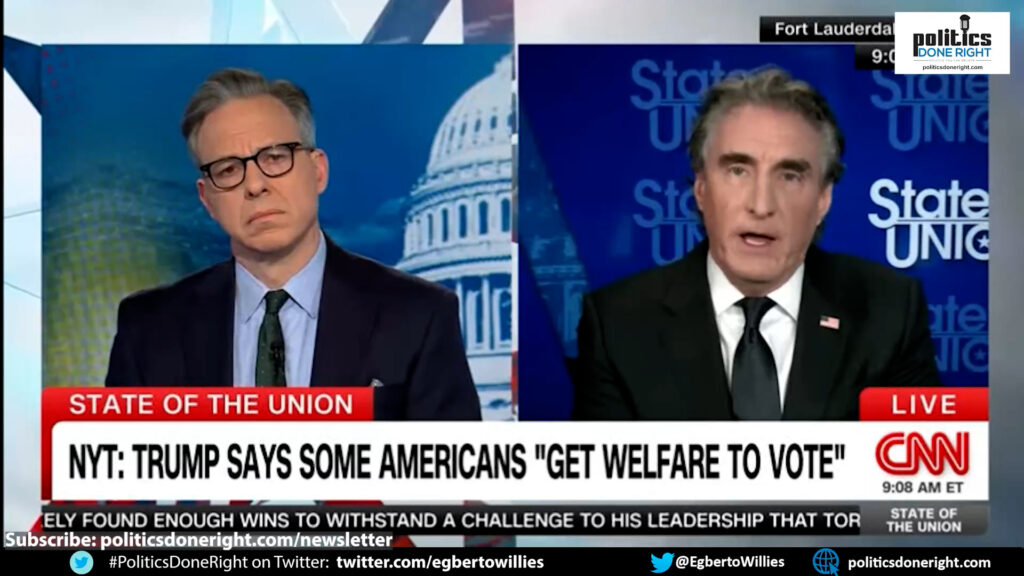 Jake Tapper exposes Trump sycophant ND Gov Doug Burgum: Is Biden buying your welfare citizens' vote?