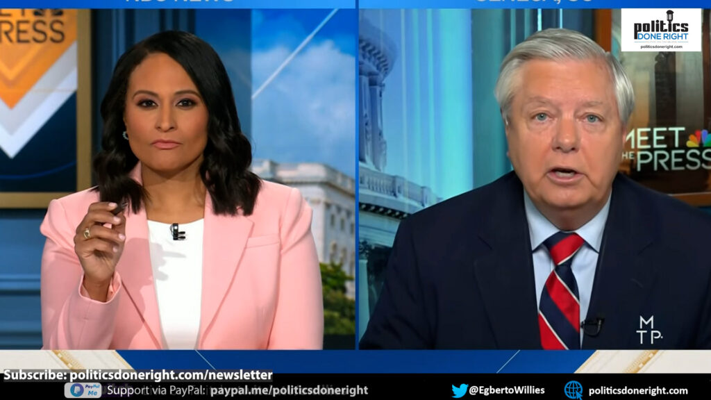 Kristen Welker's challenge to Sen. Lindsey Graham sent him into an unhinged warmongering rant.