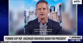 Fmr. Republican Rep. Adam Kinzinger has gone all in as he endorsed Biden and scorched Trump.