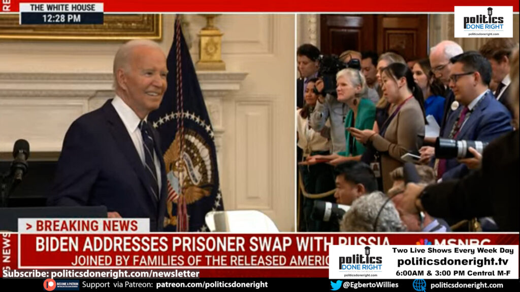 CHECKMATE! Biden's response to reporter parroting Trump's claim he'd get better prisoner swap deal.