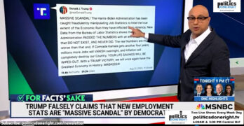 REAL JOURNALISM: Ali Velshi skewers Trump's lie about Biden Admin manipulating job statistics.