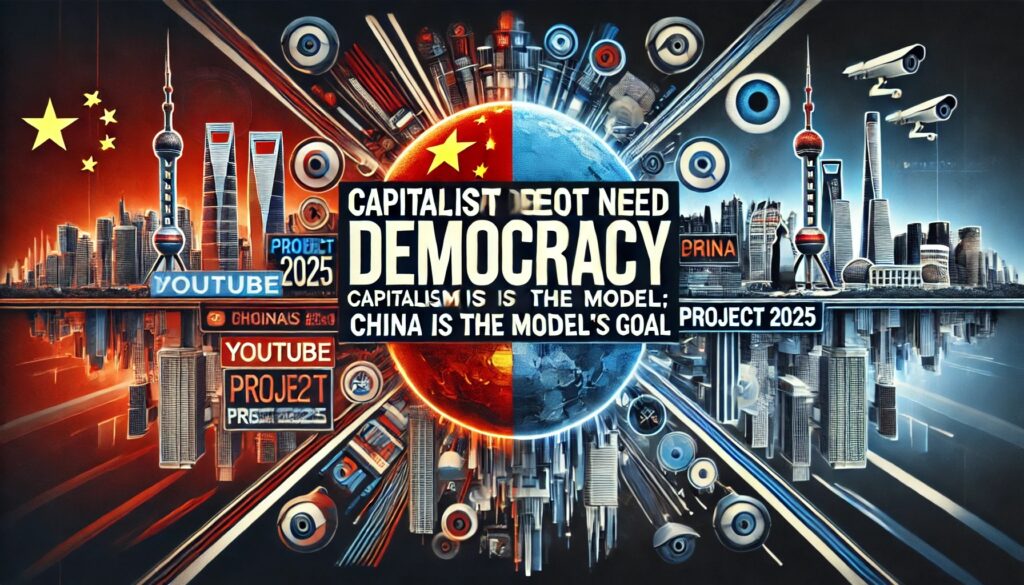 Capitalism does not need Democracy. China is the model & Project 2025's Goal.