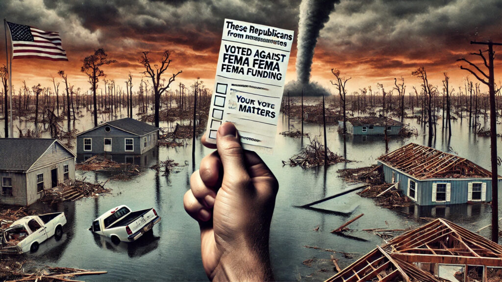 These Republicans from hurricane-affected states voted against FEMA funding Your vote for matters.