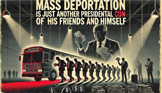 Mass deportation is just another Trump con to line the pockets of his friends and himself.