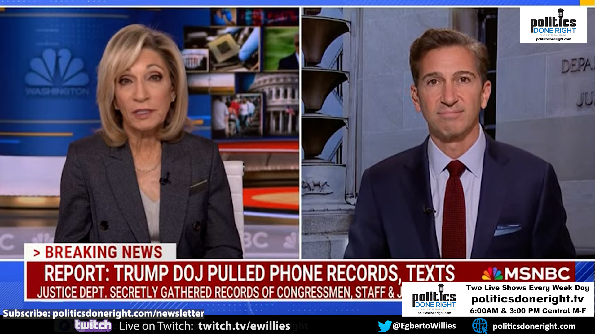 Andrea Mitchell - We found the deep state. It's the Trump first administration's DOJ