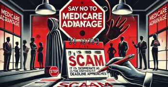 SAY NO TO MEDICARE ADVANTAGE It is a SCAM that's desperate as the enrollment deadline approaches.