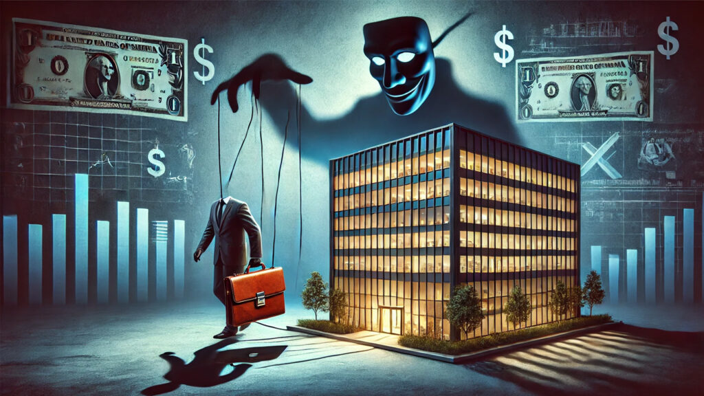 Executives' bad deeds are hidden behind corporations because of this bait-and-switch.