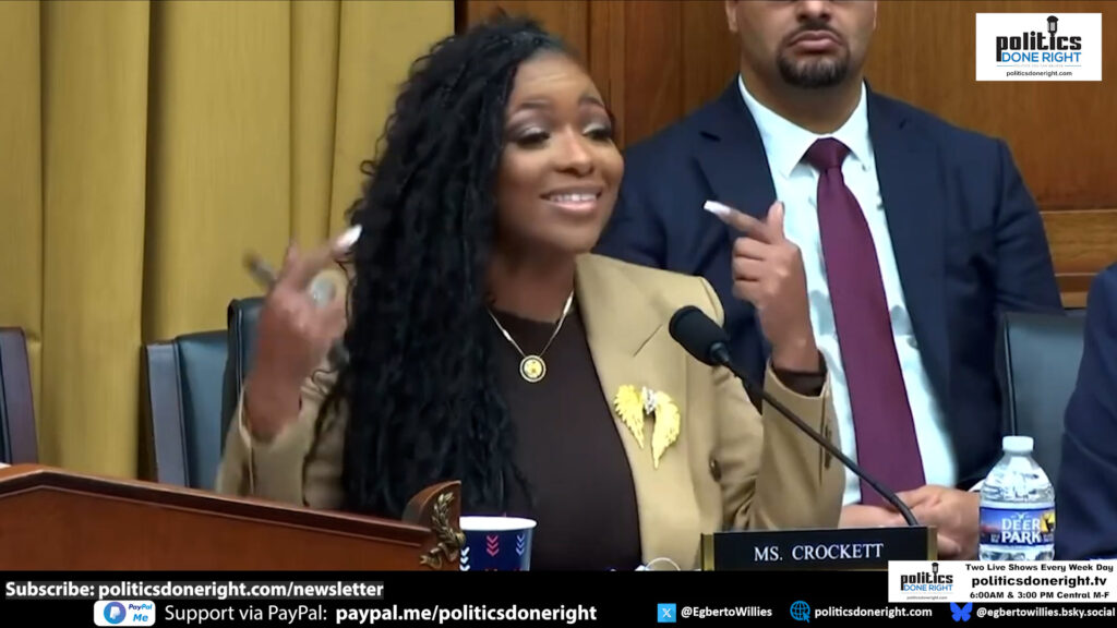 Rep. Jasmine Crockett destroys the immigration myths. This is likely Trump's most ingenious grift