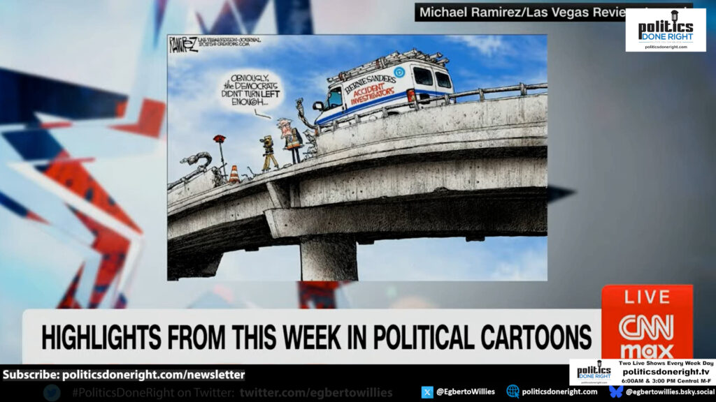 This Bernie Sanders Accident Investigator cartoon is a form of indoctrination to vote against you!
