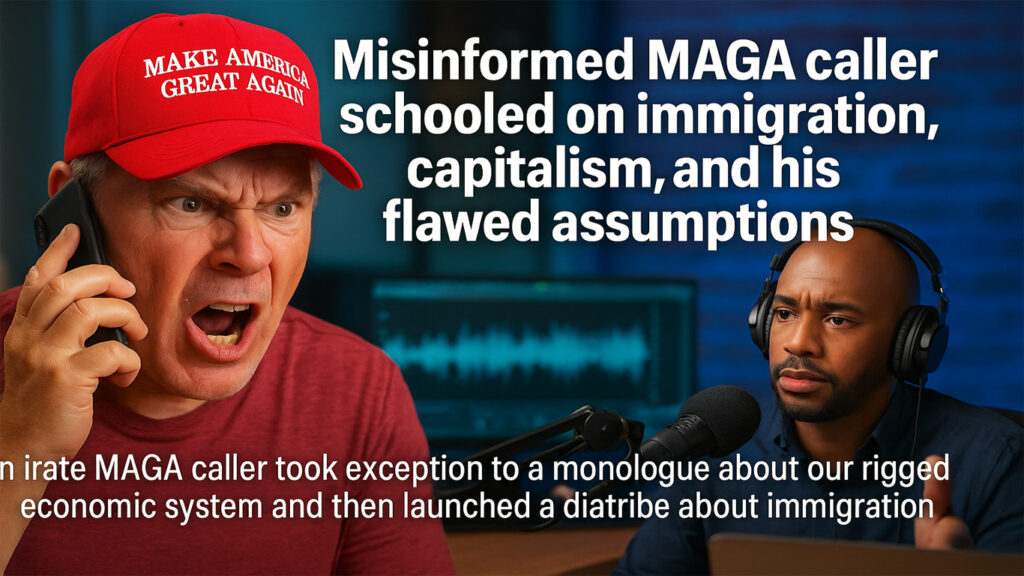 Misinformed MAGA caller schooled on immigration, capitalism, and his flawed assumptions