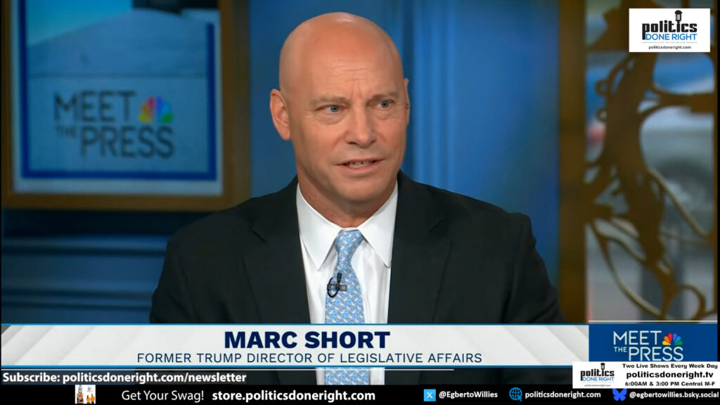 Fmr. Pence's COF Marc Short started a new GOP false narrative to discredit AOC and Bernie Sanders, who are reaching millions with their Fighting Oligarchy tour, by claiming Trump's policies are theirs.