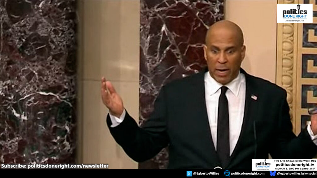 The most important segment of Cory Booker's underreported record setting filibuster touches all.