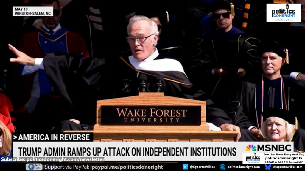 60 Minutes Scott Pelley nails Trump in his NC Wake Forest University speech