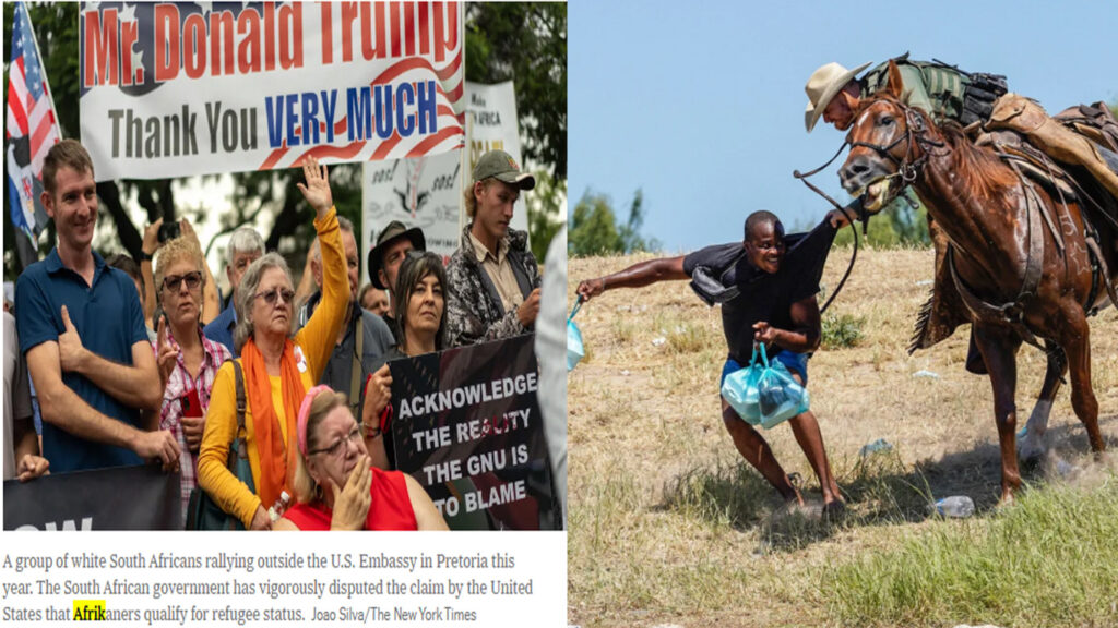 REALLY!! Trump Admin charters flights to bring white South African 'refugees' to U.S.
