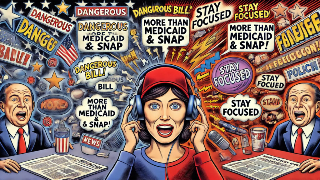Caller - Stop the distraction. The Big Beautiful Bill's danger is much more than Medicaid & SNAP