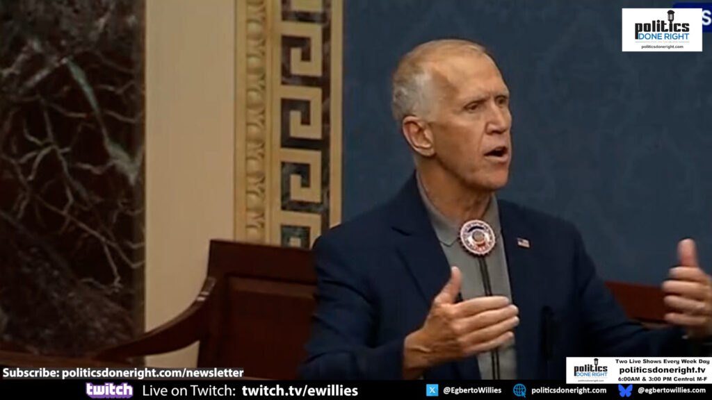 GOP Sen. Thom Tillis slammed GOP & Trump for lying about cutting Medicaid in a rabid floor speech