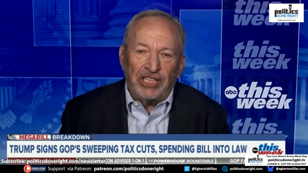 Economist Larry Summers- Big Beautiful Bill will kill over 100,000 people