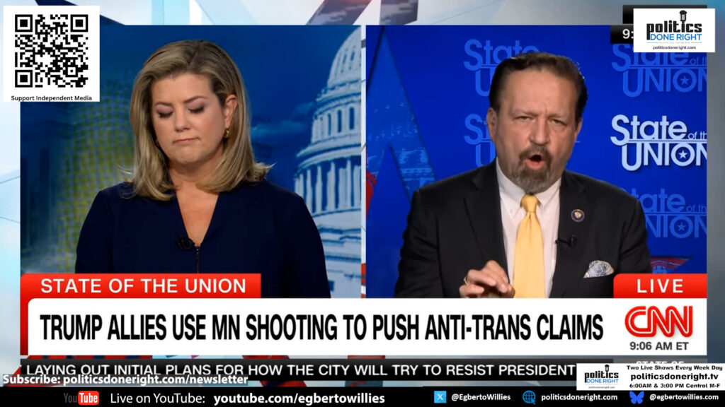 Trump's official Gorka melts down when CNN provides facts blowing his trans mass shooting theory.