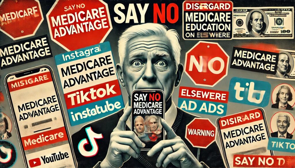SAY NO TO MEDICARE ADVANTAGE: Disregard Medicare education on TikTok and elsewhere.
