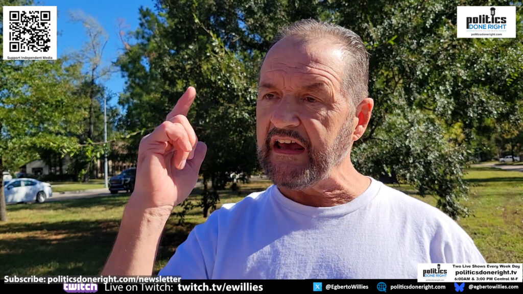 Engaging a MAGA Evangelical: A Progressive Dialogue at Dan Crenshaw’s Kingwood Office Protest