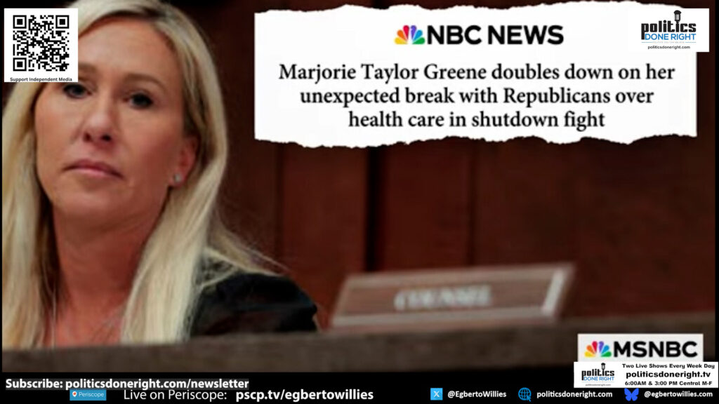 Marjorie Taylor Green slams her party for not supporting ACA subsidies