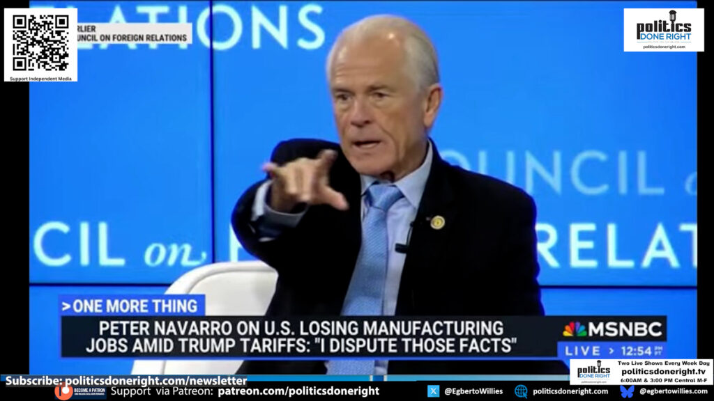 Trump official goes ballistic when confronted with real data of failed tariff