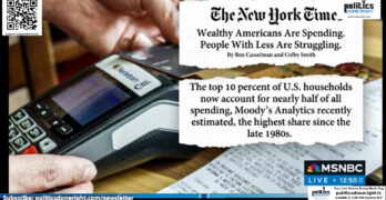 Wealthy 10% of Americans distort the depression 65% of Americans are going through