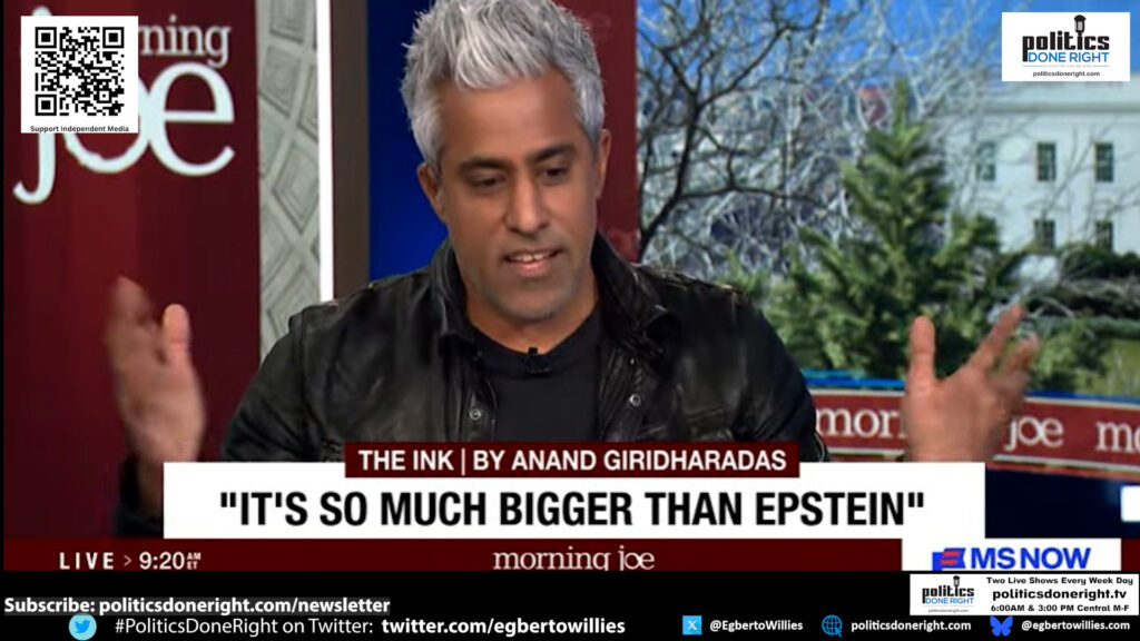 Anand Giridharadas - Epstein emails shows what the rich really thinks about the rest