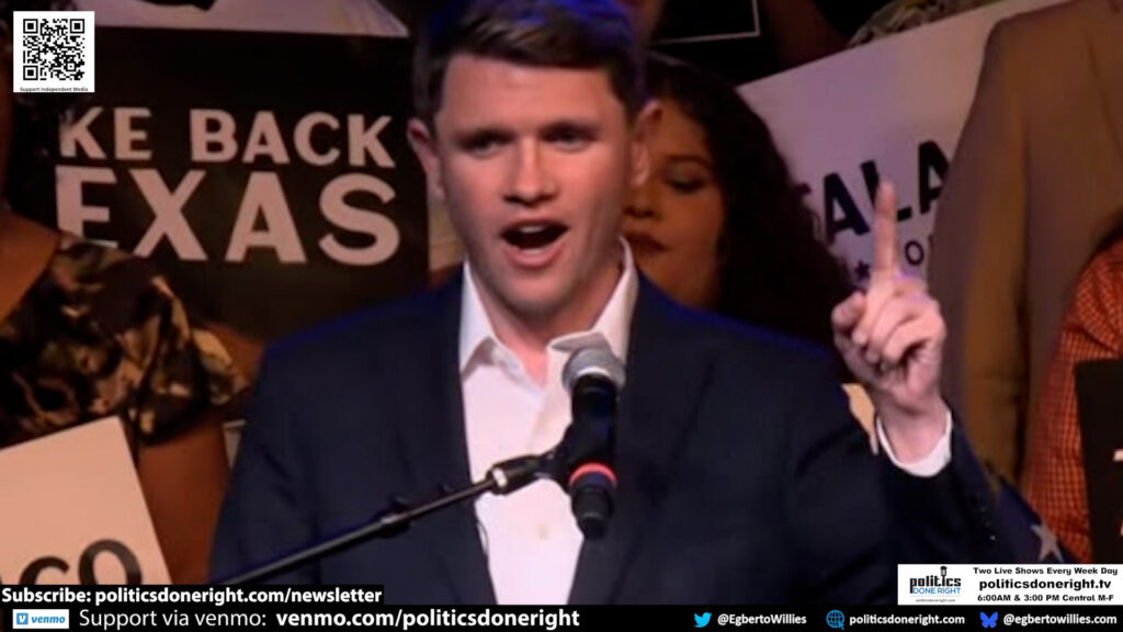 Texas Senate Democrat Talarico Declares War on Billionaire Power in Fiery Acceptance Speech
