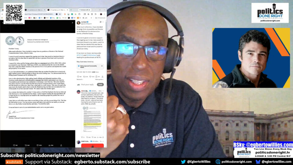 Trump Insider Quits, Reveals Iran War Was Driven by Israel Lobby Pressure