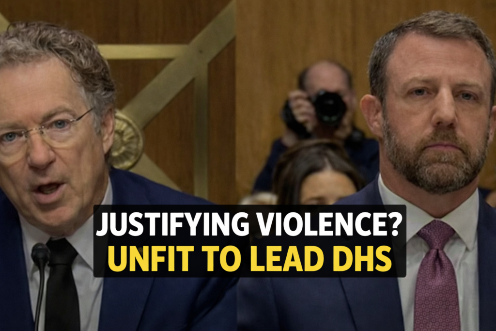 GOP Rand Paul slammed DHS Kristi Noem replacement nominee Mullin for his violence at Senate hearing 2