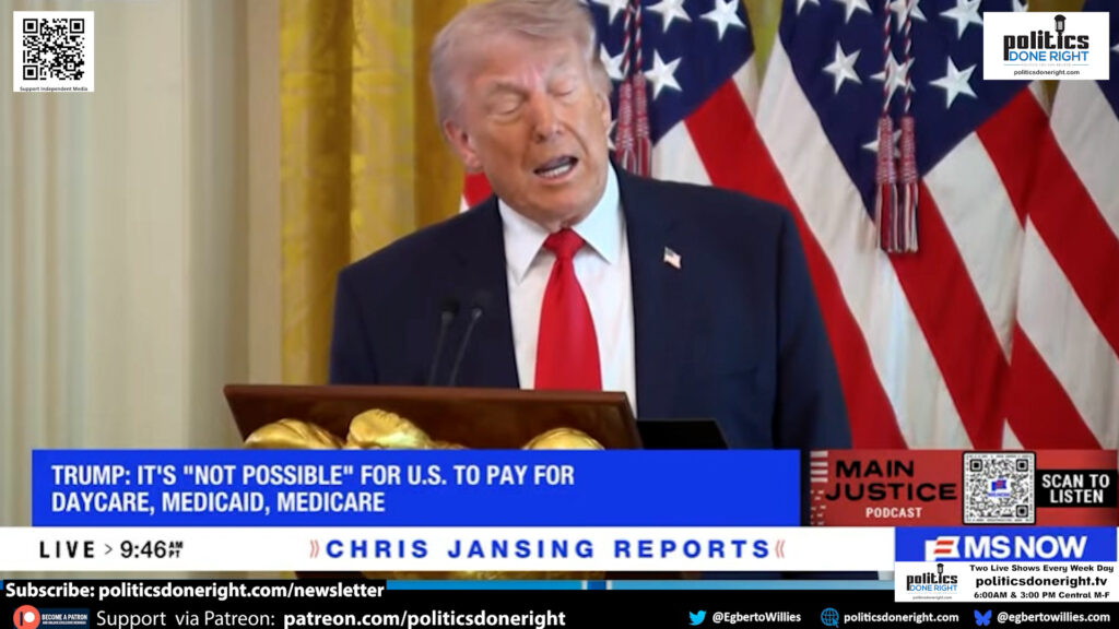 Trump Says It Out Loud: GOP Prioritizes War Over Healthcare, Childcare, and Survival