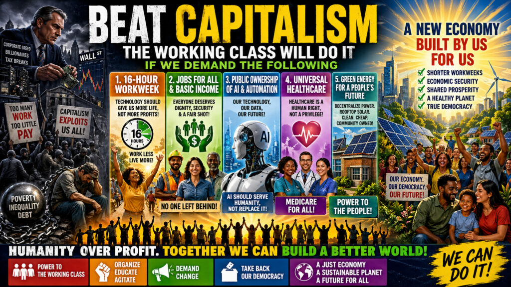 Beating Capitalism: 16-Hour Workweek, AI for People & Medicare for All Explained