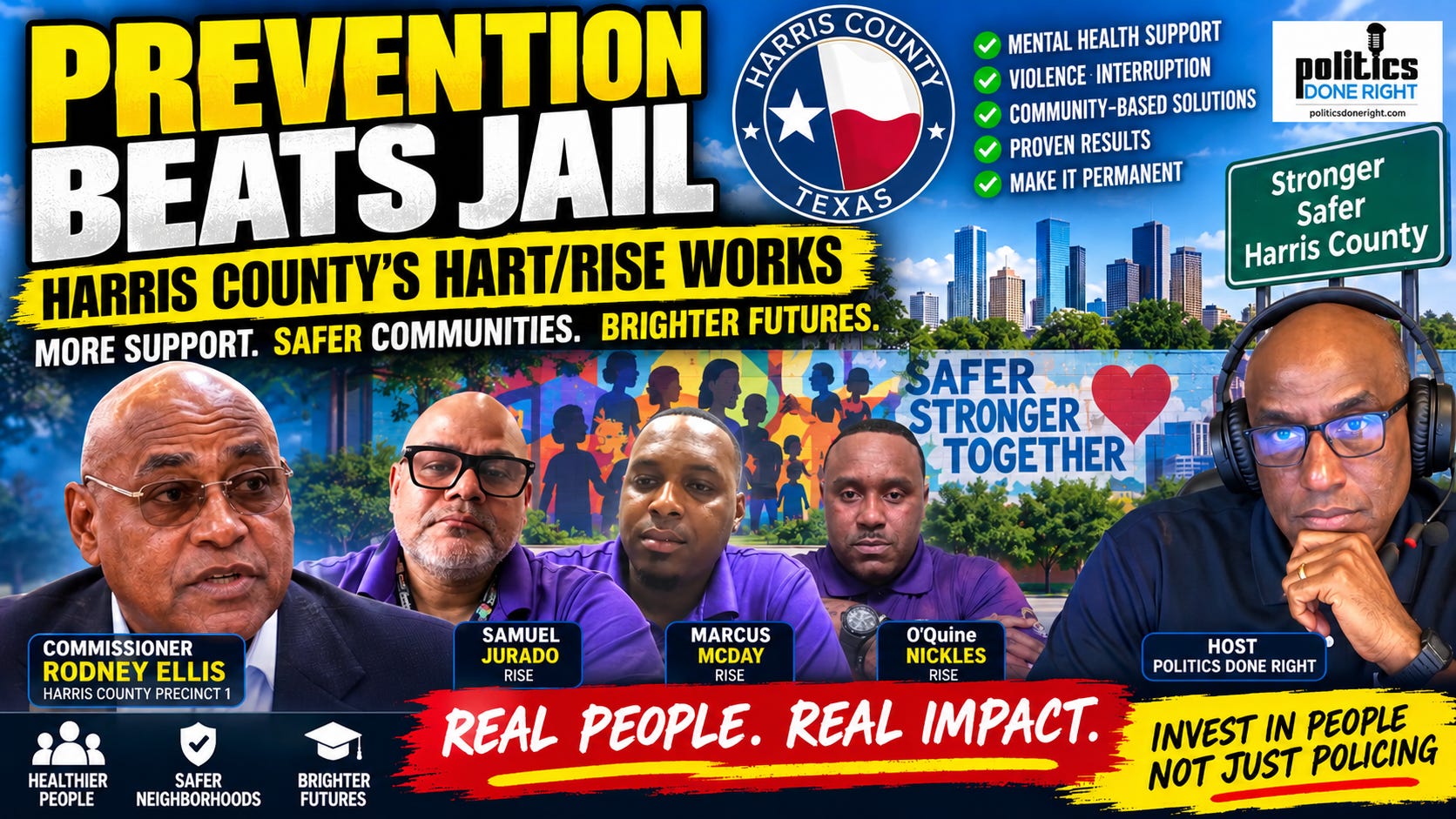 Rodney Ellis: Spend $4.5M to Stop Crises Before They Become Crimes and Jail Cells