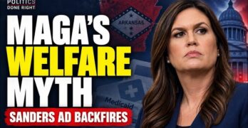 Sarah Huckabee Sanders’ Ad Backfires as MAGA Erupts Over a White Medicaid Recipient